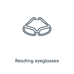 reading eyeglasses icon vector