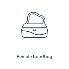 female handbag icon vector