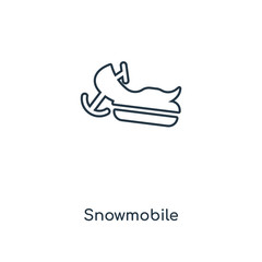 snowmobile icon vector