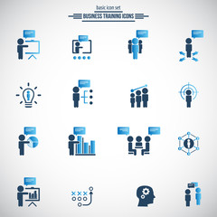Simple Business Training, Presentation Icons
