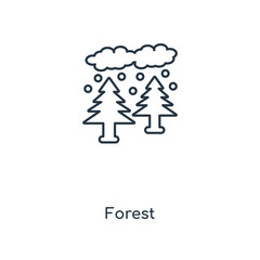 forest icon vector