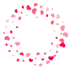 Heart confetti background.