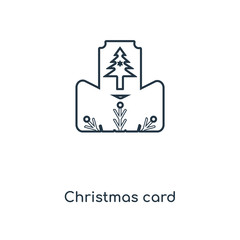 christmas card icon vector