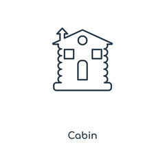 cabin icon vector