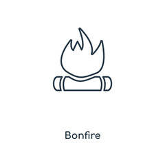 bonfire icon vector