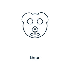 bear icon vector