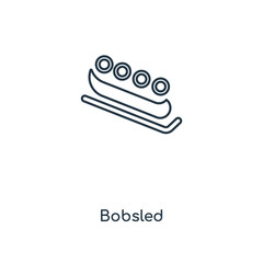 bobsled icon vector