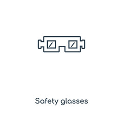 safety glasses icon vector