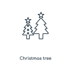 Naklejka na ściany i meble christmas tree icon vector