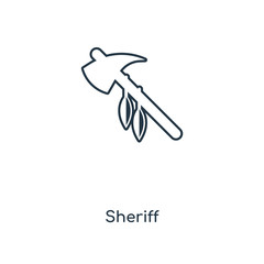 sheriff icon vector