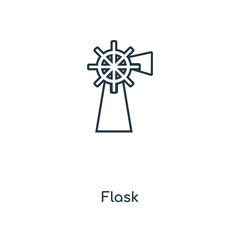 flask icon vector