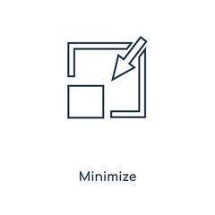 minimize icon vector