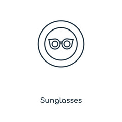 Obraz premium sunglasses icon vector