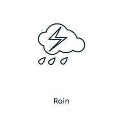 rain icon vector