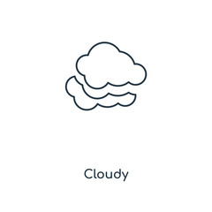 cloudy icon vector