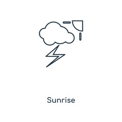 sunrise icon vector