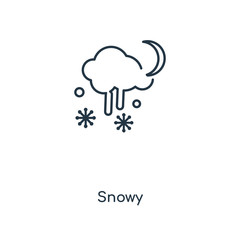 snowy icon vector