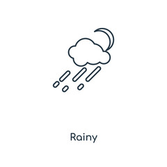 rainy icon vector