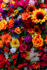 Traditional Mexican flowers used for day of the dead altars