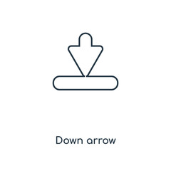 down arrow icon vector