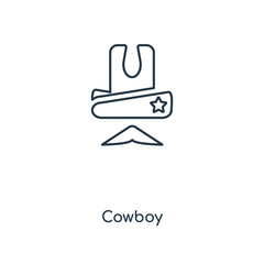 cowboy icon vector