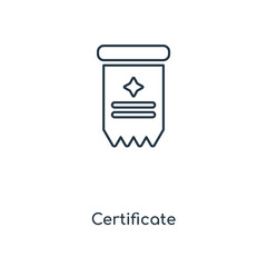 certificate icon vector