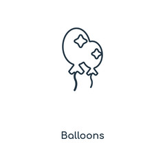 balloons icon vector