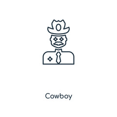 cowboy icon vector