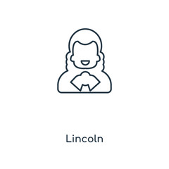 lincoln icon vector