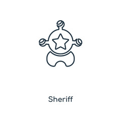 Obraz premium sheriff icon vector
