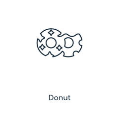 donut icon vector