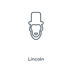 lincoln icon vector