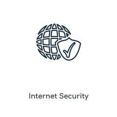 internet security icon vector