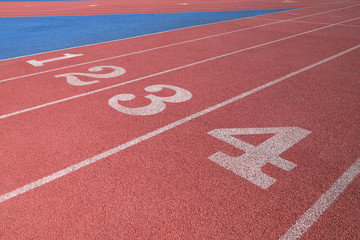 Track and Field lane numbers