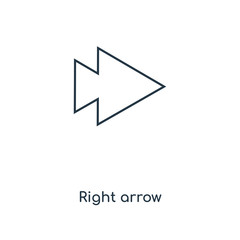 right arrow icon vector