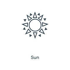 sun icon vector