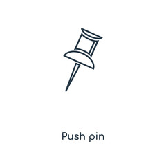 push pin icon vector