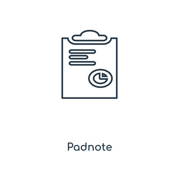 padnote icon vector