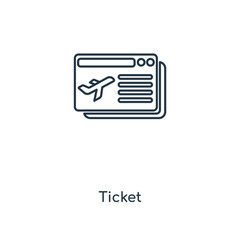 ticket icon vector