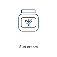 sun cream icon vector
