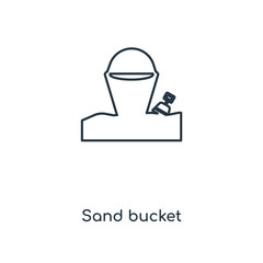 sand bucket icon vector