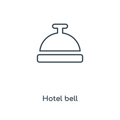 hotel bell icon vector
