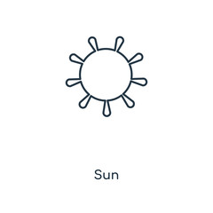 sun icon vector