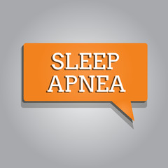 Conceptual hand writing showing Sleep Apnea. Business photo text The temporary stoppage of breathing during sleep Snoring.