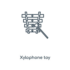 xylophone toy icon vector