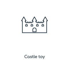 castle toy icon vector