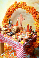Day of the dead altar (Dia de Muertos)