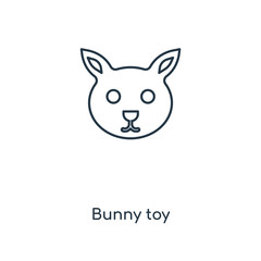 bunny toy icon vector