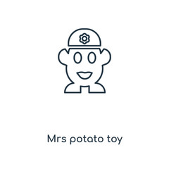 Obraz na płótnie Canvas mrs potato toy icon vector