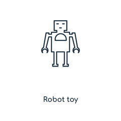 robot toy icon vector